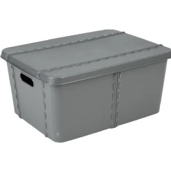 Rangement|Gifi Boîte de rangement 15 L gris anthracite