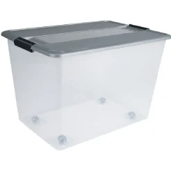 Rangement|Gifi Boîte de rangement A3 Kliker Roller couvercle clips 58 L