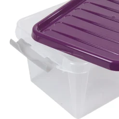 Entretien Du Linge|Gifi Boîte de rangement avec clips 8 L