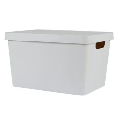 Rangement|Gifi Boîte de rangement avec couvercle beige 17 L