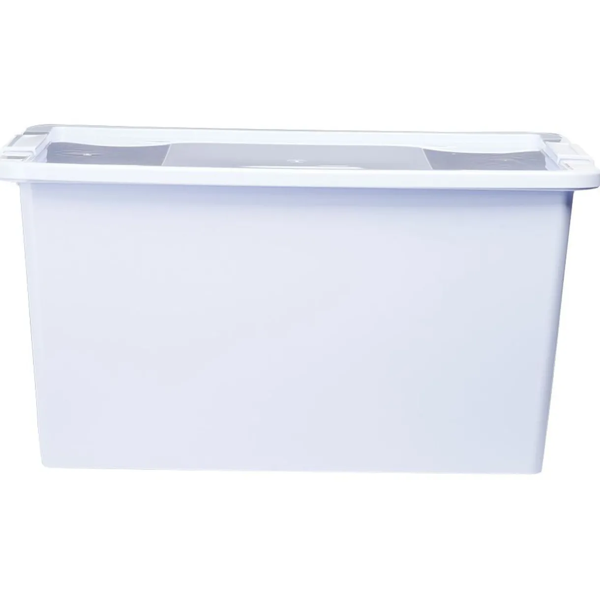 Rangement|Gifi Boîte de rangement avec couvercle lavande transparent 40L