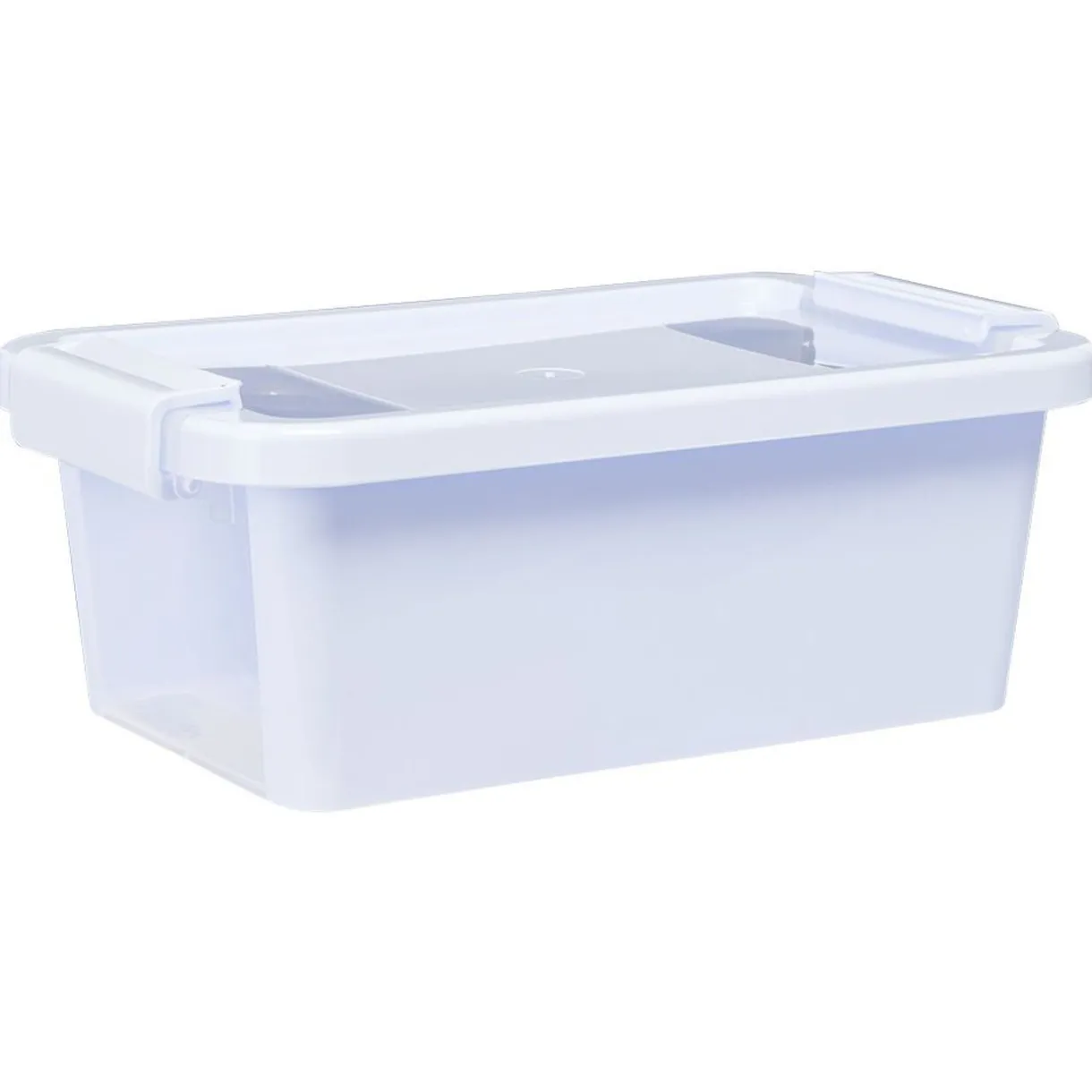 New Gifi Boîte de rangement avec couvercle lavande transparent 4L
