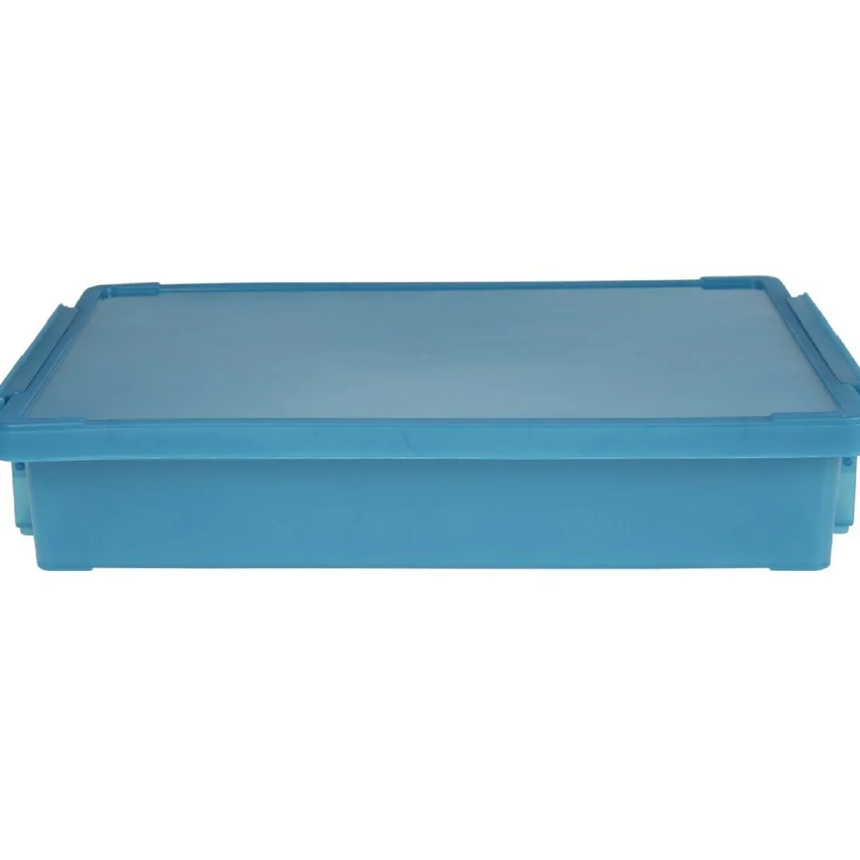 Rangement|Gifi Boîte de rangement avec fermeture à clip bleu capri 4 L