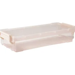 Rangement|Gifi Boîte de rangement avec fermeture à clip rose 4 L