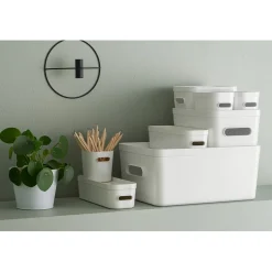 Clearance Gifi Boîte de rangement avec poignée blanc