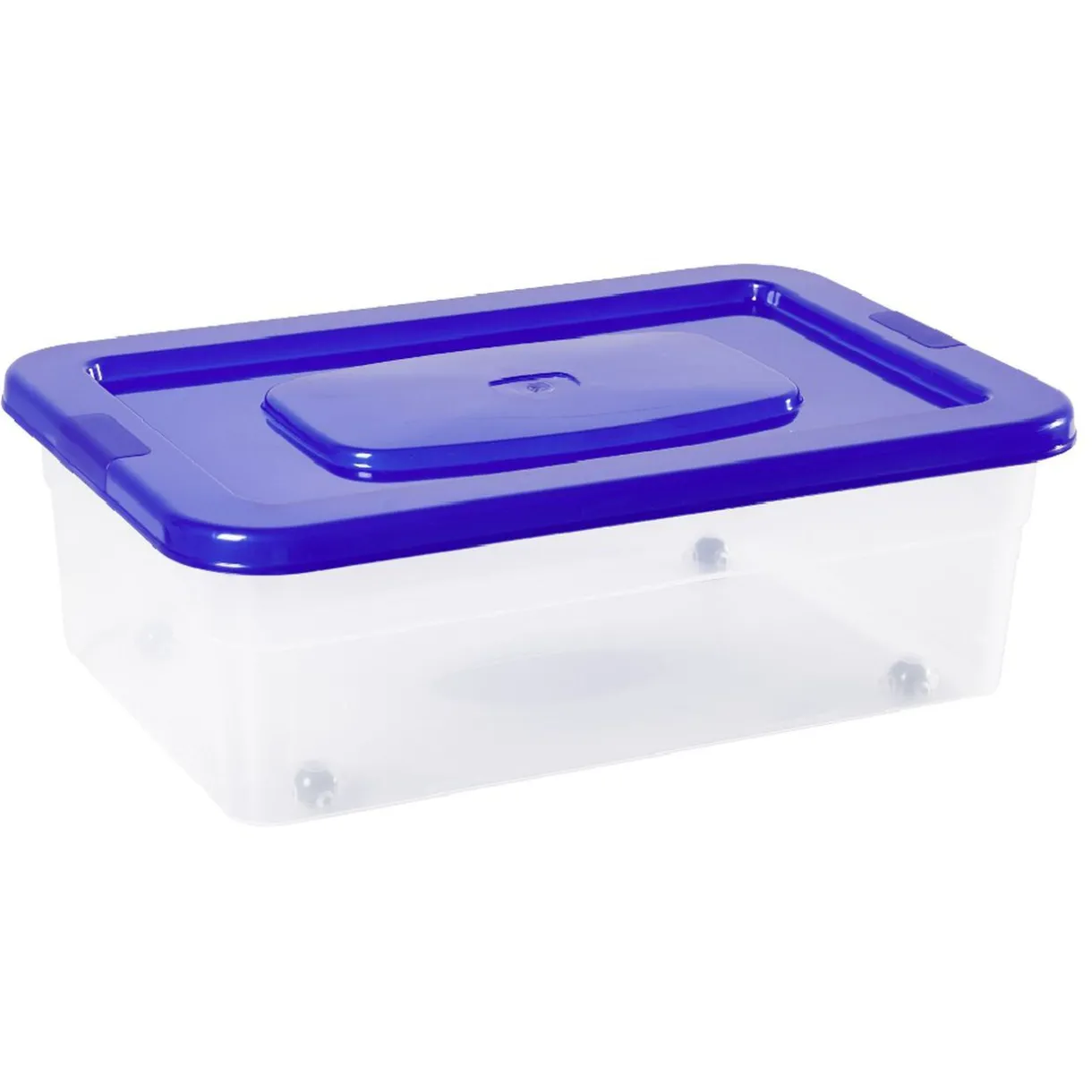 Rangement|Gifi Boîte de rangement avec roulettes et couvercle 25 L