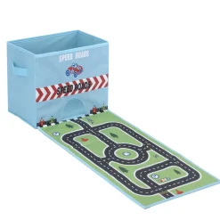 Rangement|Gifi Boîte de rangement avec tapis de jeux circuit ou safari - 2 modèles