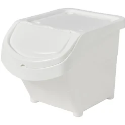 Rangement|Gifi Boîte de rangement blanche avec couvercle 20 L
