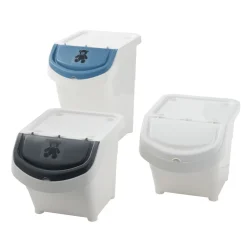 Rangement|Gifi Boîte de rangement blanche avec couvercle 20 L