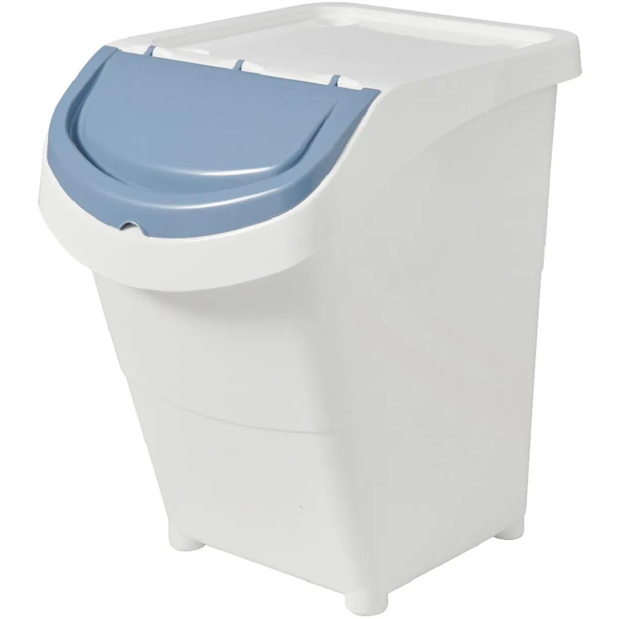 Rangement|Gifi Boîte de rangement blanche avec couvercle 40 L