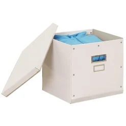 Entretien Du Linge|Gifi Boîte de rangement carton L31 x H30 x L31 cm