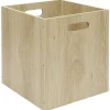 Entretien Du Linge|Gifi Boîte de rangement casier cube en bois 31x29xH31cm