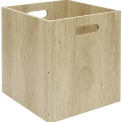 Entretien Du Linge|Gifi Boîte de rangement casier cube en bois 31x29xH31cm