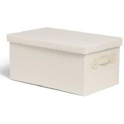 Rangement|Gifi Boîte de rangement coton gris ou beige 36xH17x22cm