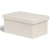 Rangement|Gifi Boîte de rangement coton gris ou beige 27,5xH12,5x17,5cm