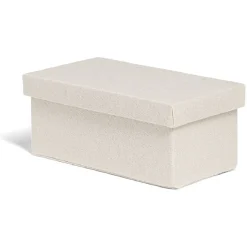 Rangement|Gifi Boîte de rangement coton gris ou beige 24,5xH10x13cm