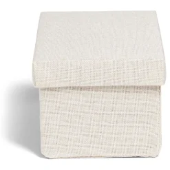 Rangement|Gifi Boîte de rangement coton gris ou beige 24,5xH10x13cm