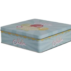 Boîte de rangement cuisine bleue décor glace multicolore^Gifi New