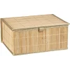 Rangement|Gifi Boîte de rangement déco lattes en bambou L32 x L25 cm
