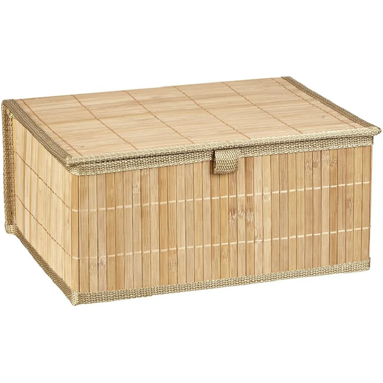Rangement|Gifi Boîte de rangement déco lattes en bambou L32 x L25 cm