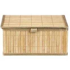 Rangement|Gifi Boîte de rangement déco lattes en bambou L29 x L23 cm