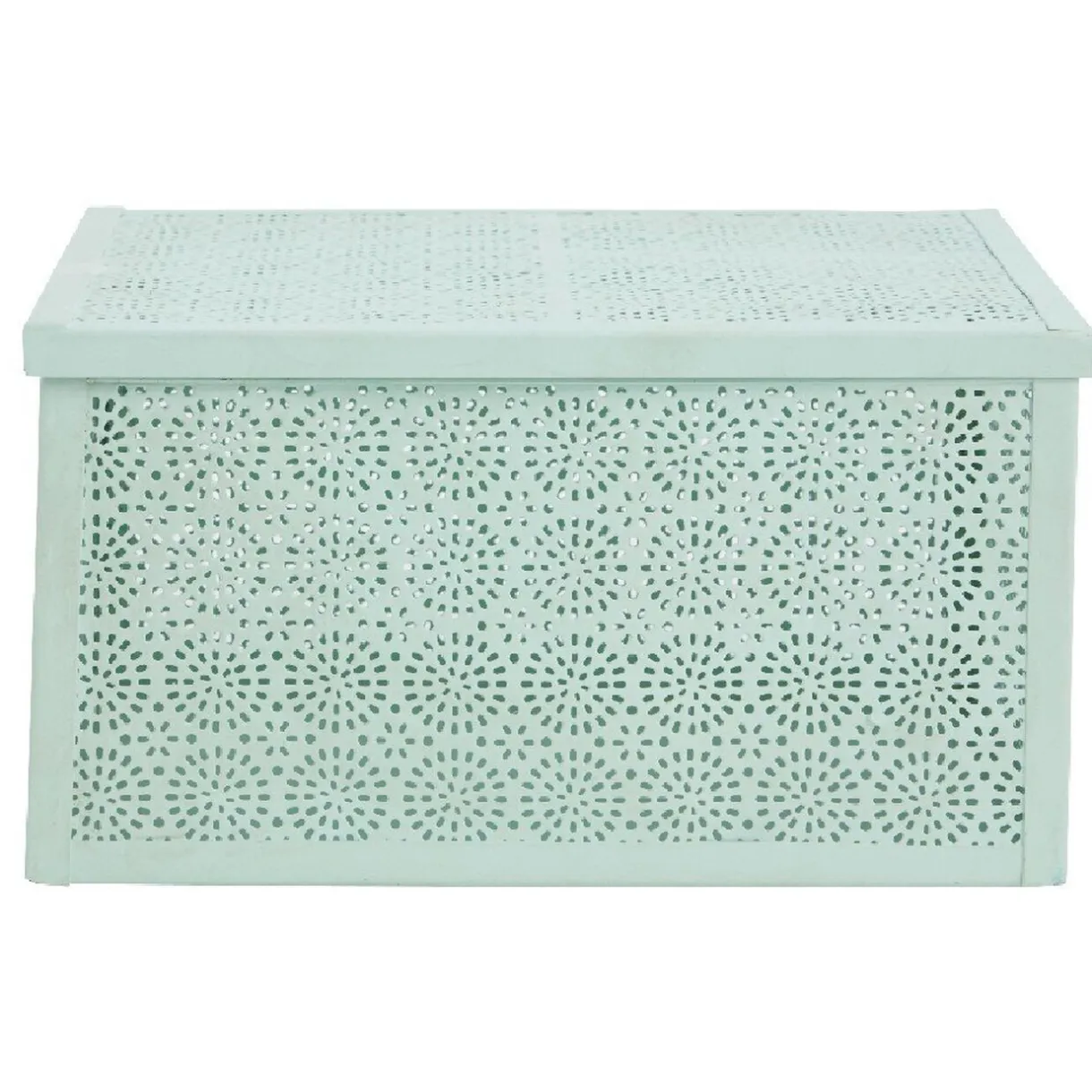 Rangement|Gifi Boîte de rangement déco verte d eau