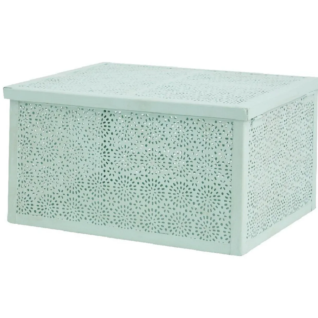 Rangement|Gifi Boîte de rangement déco verte d eau