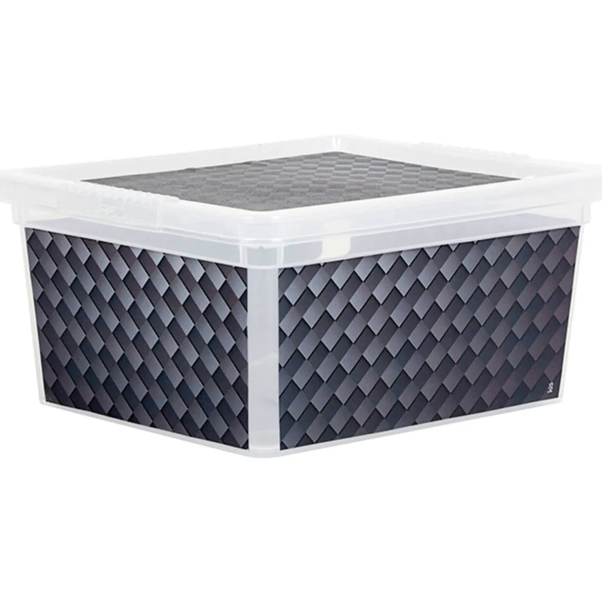 Rangement|Gifi Boîte de rangement design carbone 2 L