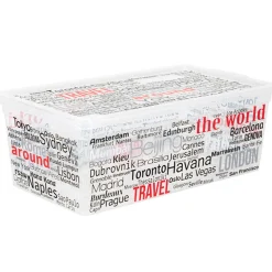 Rangement|Gifi Boîte de rangement design noms de villes 6 L