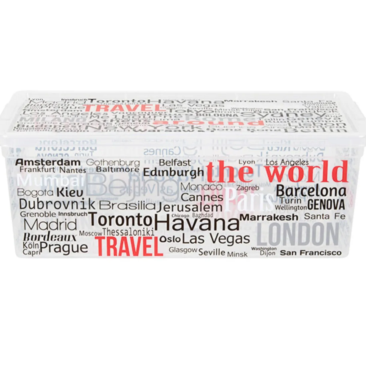 Rangement|Gifi Boîte de rangement design noms de villes 6 L