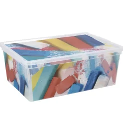 Rangement|Gifi Boîte de rangement design pastel 10 L