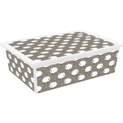 Rangement|Gifi Boîte de rangement design mouton à roulettes 27 L