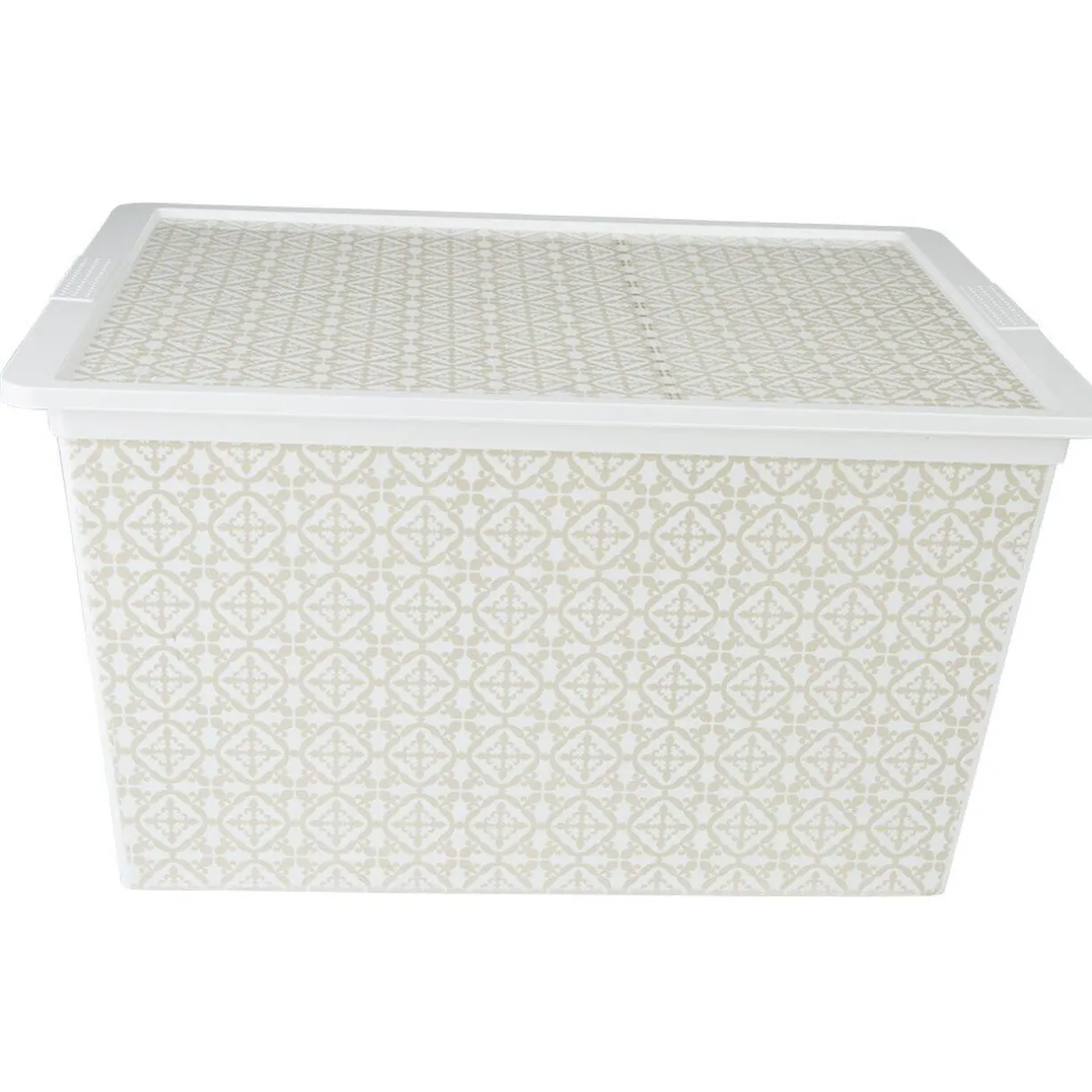 Rangement|Gifi Boîte de rangement Dolce Vita carreau de ciment taupe 50L