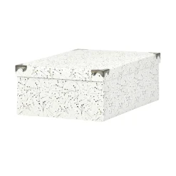 Entretien Du Linge|Gifi Boîte de rangement en carton L.40 x l.26,5 x H.13,8 cm