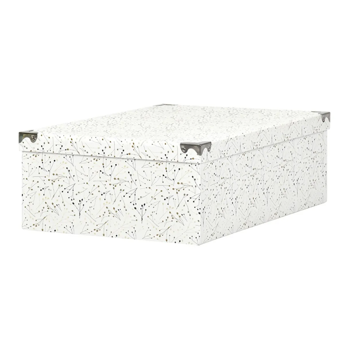 Entretien Du Linge|Gifi Boîte de rangement en carton L.48 x l.33,5 x H.16 cm