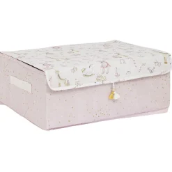 Rangement|Gifi Boîte de rangement enfant rose ou bleu x3 - 28x14xH14cm