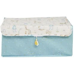 Rangement|Gifi Boîte de rangement enfant rose ou bleu x3 - 28x14xH14cm