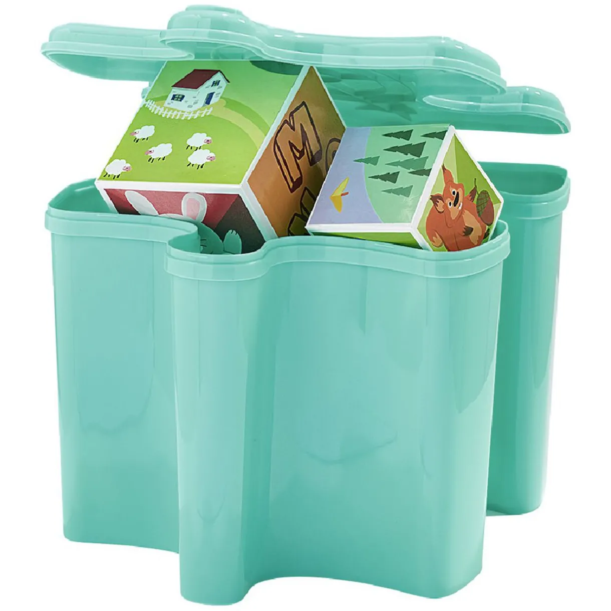 Entretien Du Linge|Gifi Boîte de rangement forme pièce de puzzle