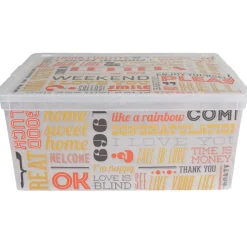 Rangement|Gifi Boîte de rangement 18L design weekend