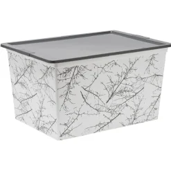 Rangement|Gifi Boîte de rangement motif branche nordique 50 L