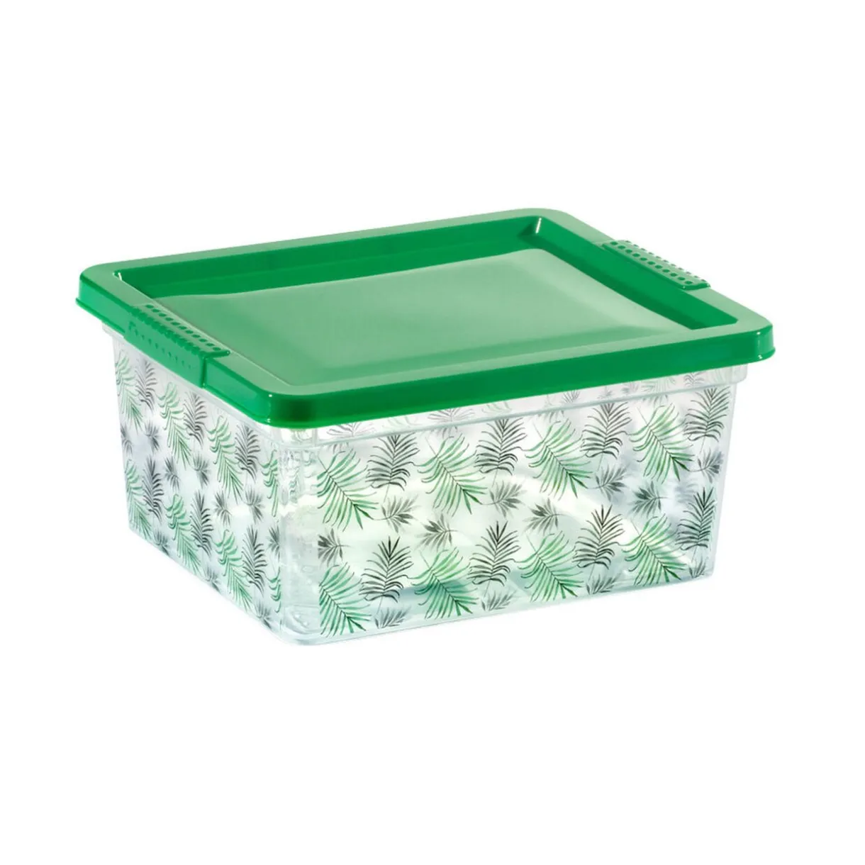 Rangement|Gifi Boîte de rangement motif feuilles de palmier 2 L