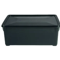 Entretien Du Linge|Gifi Boîte de rangement noire 10 L