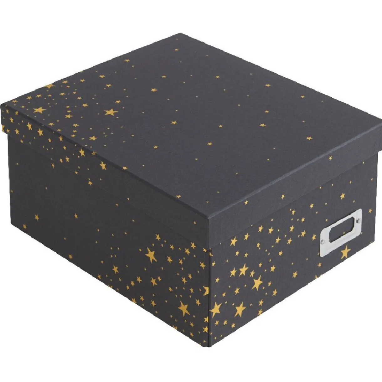 Rangement|Gifi Boîte de rangement noire motif étoiles dorées