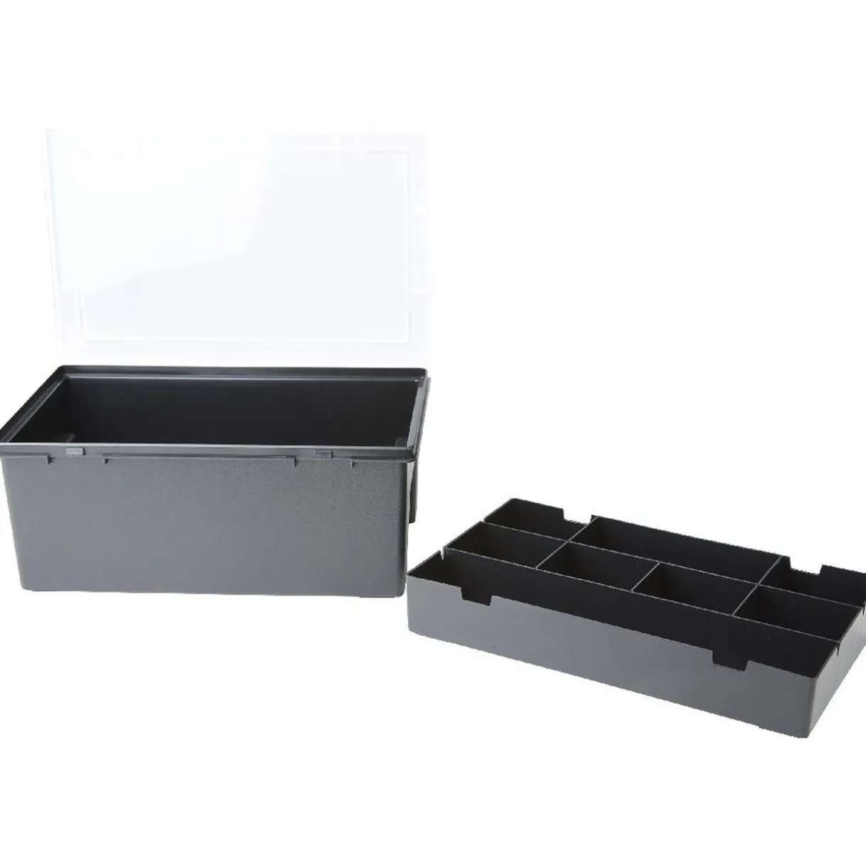 Rangement|Gifi Boîte de rangement organisateur 8 compartiments noir