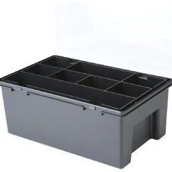 Rangement|Gifi Boîte de rangement organisateur 8 compartiments noir