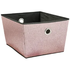 Entretien Du Linge|Gifi Boîte de rangement pailletée 3 couleurs