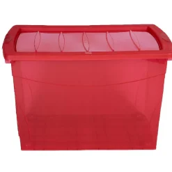 Rangement|Gifi Boîte de rangement paprika 60 L x3