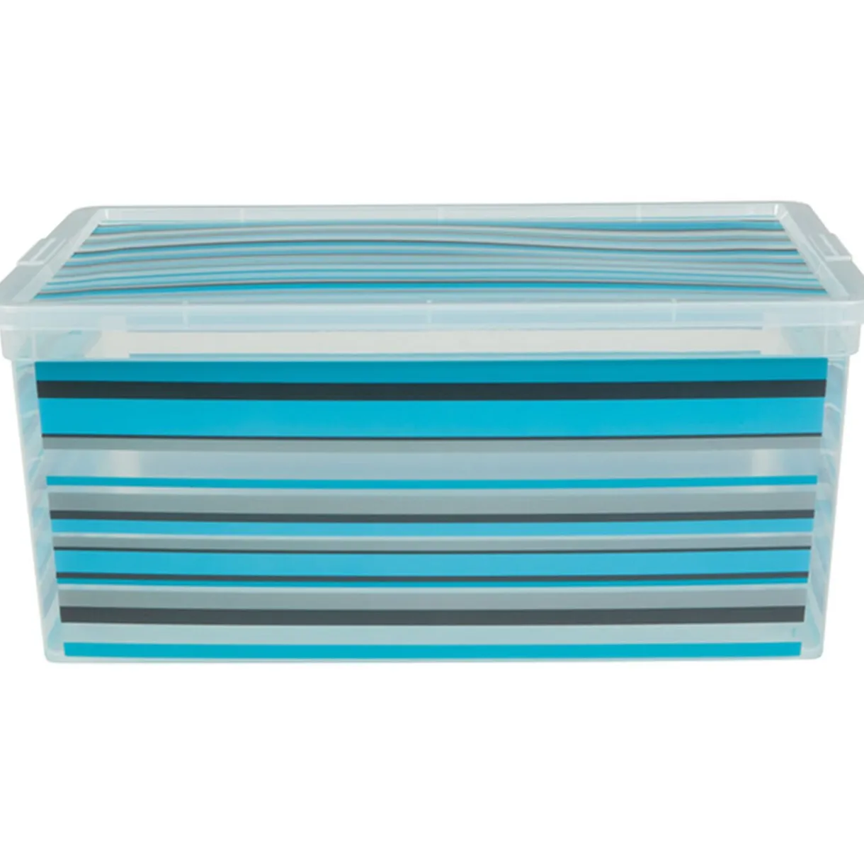 Rangement|Gifi Boîte de rangement plastique 18 L design bayadère