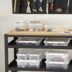 Entretien Du Linge|Gifi Boîte de rangement plastique transparent 1L