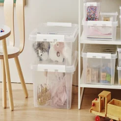 Rangement|Gifi Boîte de rangement plastique transparent 14L